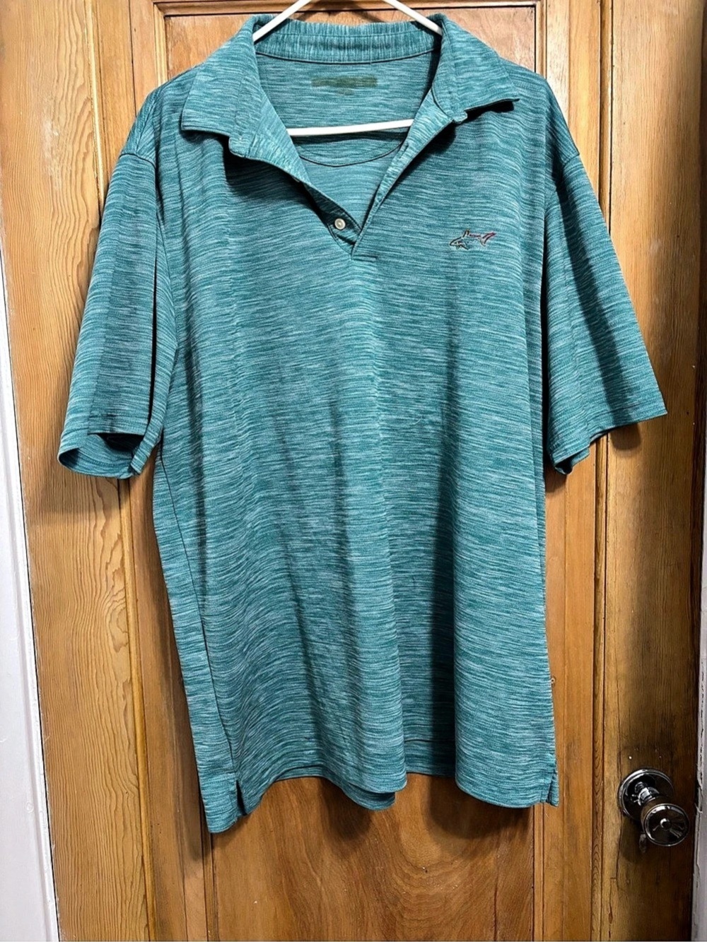 Greg Norman Men's Polo Shirt Blue Size Large